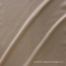 High Quality 100% Polyester Soft And Stretchy Plain Yarn Dyed 2x2 Rib Knitted Fabrics For Sweater dress/Garment